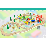 Set trenulet 75 piese - Wooden Farm Track